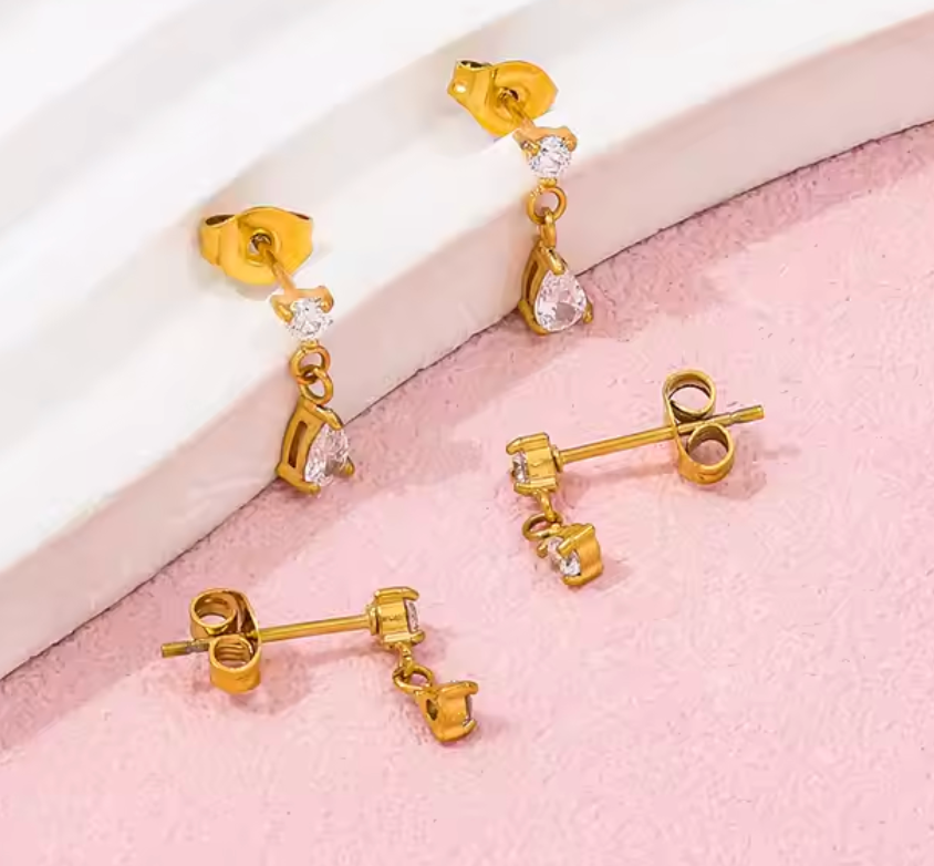 Serene Waterdrop Dangle Earrings