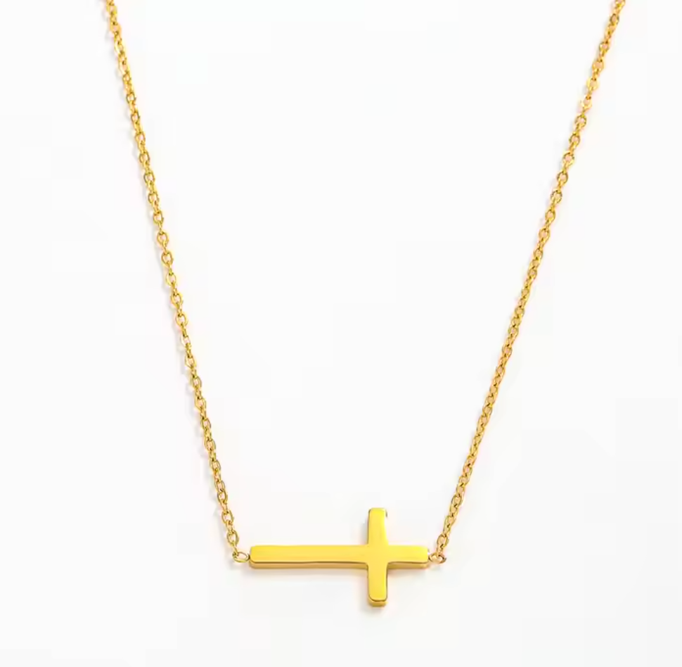 'With Grace' Cross Pendant Necklace