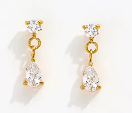 Serene Waterdrop Dangle Earrings