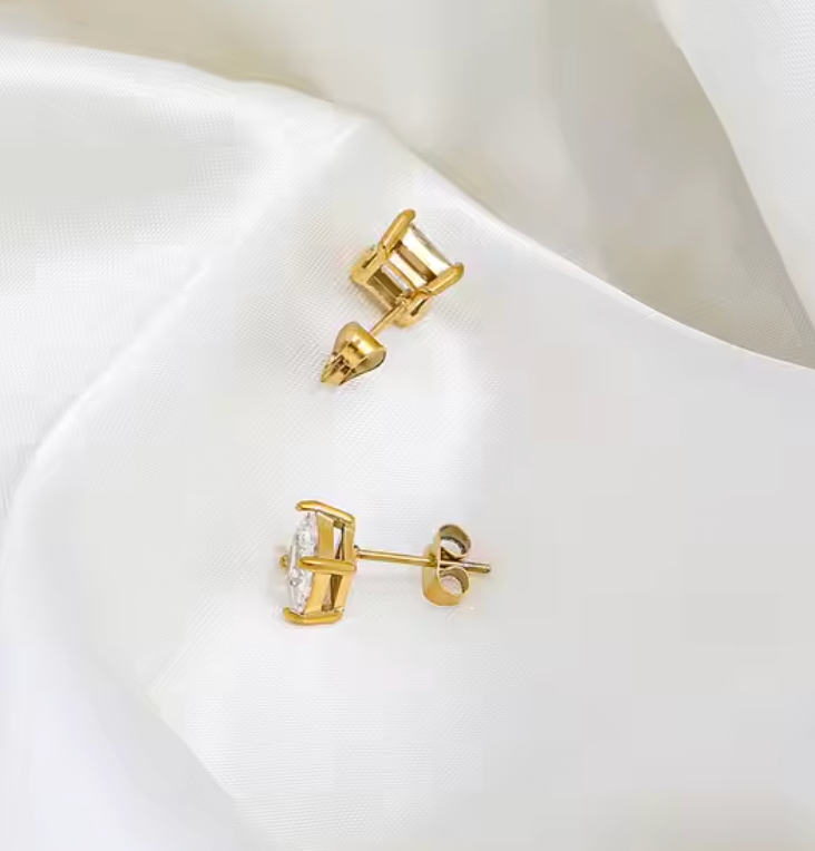 Golden Dew Cubic earrings