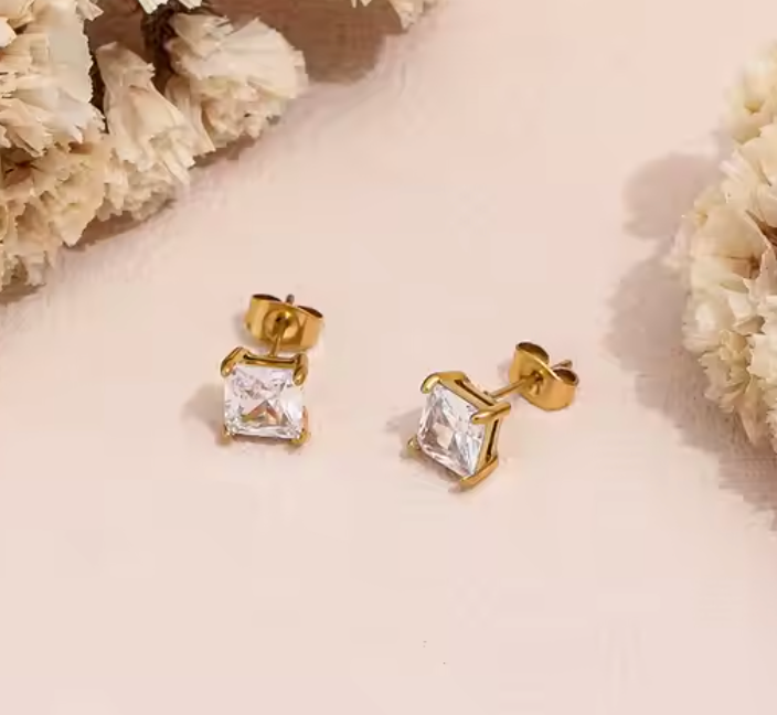 Golden Dew Cubic earrings
