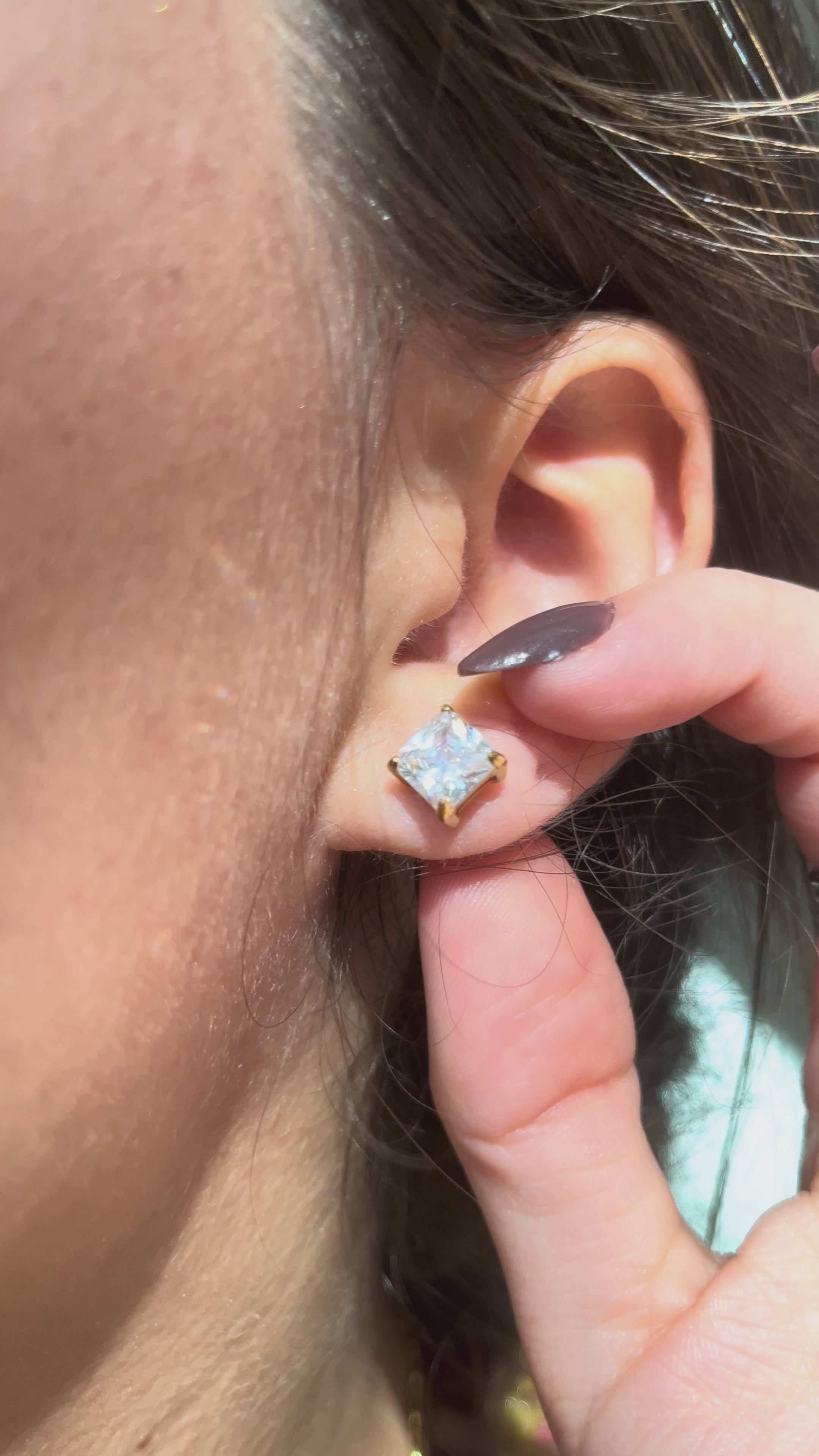 Golden Dew Cubic earrings